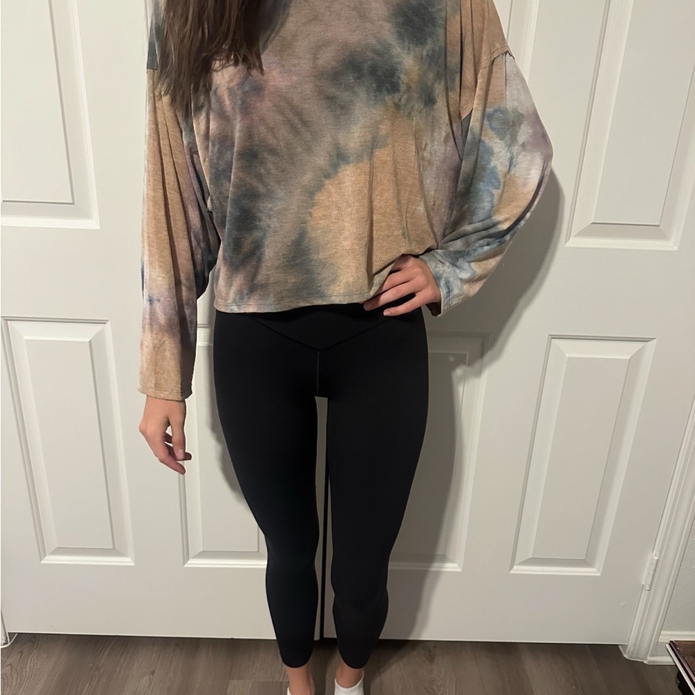 By Together Soft Tie Dye French Terry Pullover | Relaxed Fit Lounge Sweatshirt - Picture 2 of 9